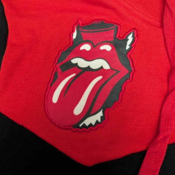 ROLLING STONES RALEIGH ZIP CODE TOUR 2015 OFFICIAL HOODIE PULLOVER MEDIUM RED - Picture 8 of 16